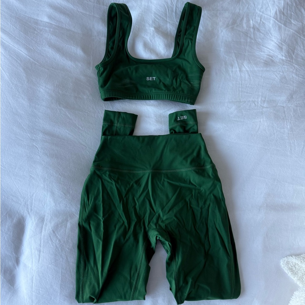 Set Active Matching Green Workout Set - Picture 2 of 5